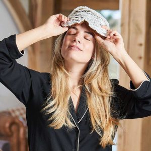 Marshmallow Brown Eye Mask Warmies