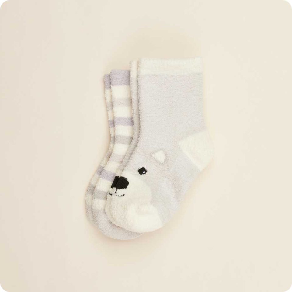 Marshmallow Bear No-Slip Socks